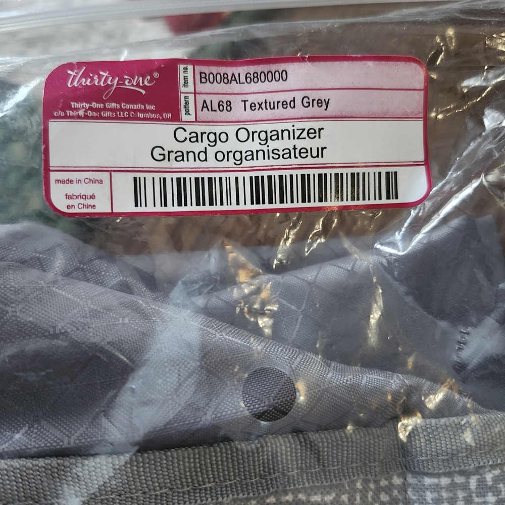 Thirty-One Textured Gray Cargo Organizer